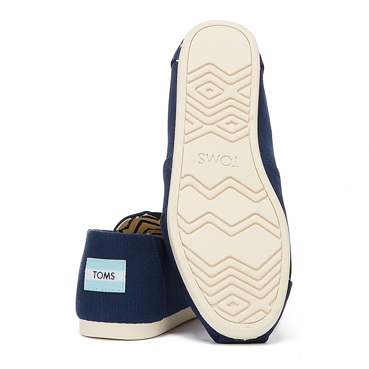 Espadrilles TOMS Alpargata Cotton Canvas pour hommes bleu marine