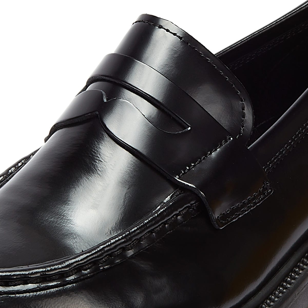 Vagabond Alex Polished Leather Womens Black Loafers (Mocassins en cuir poli)