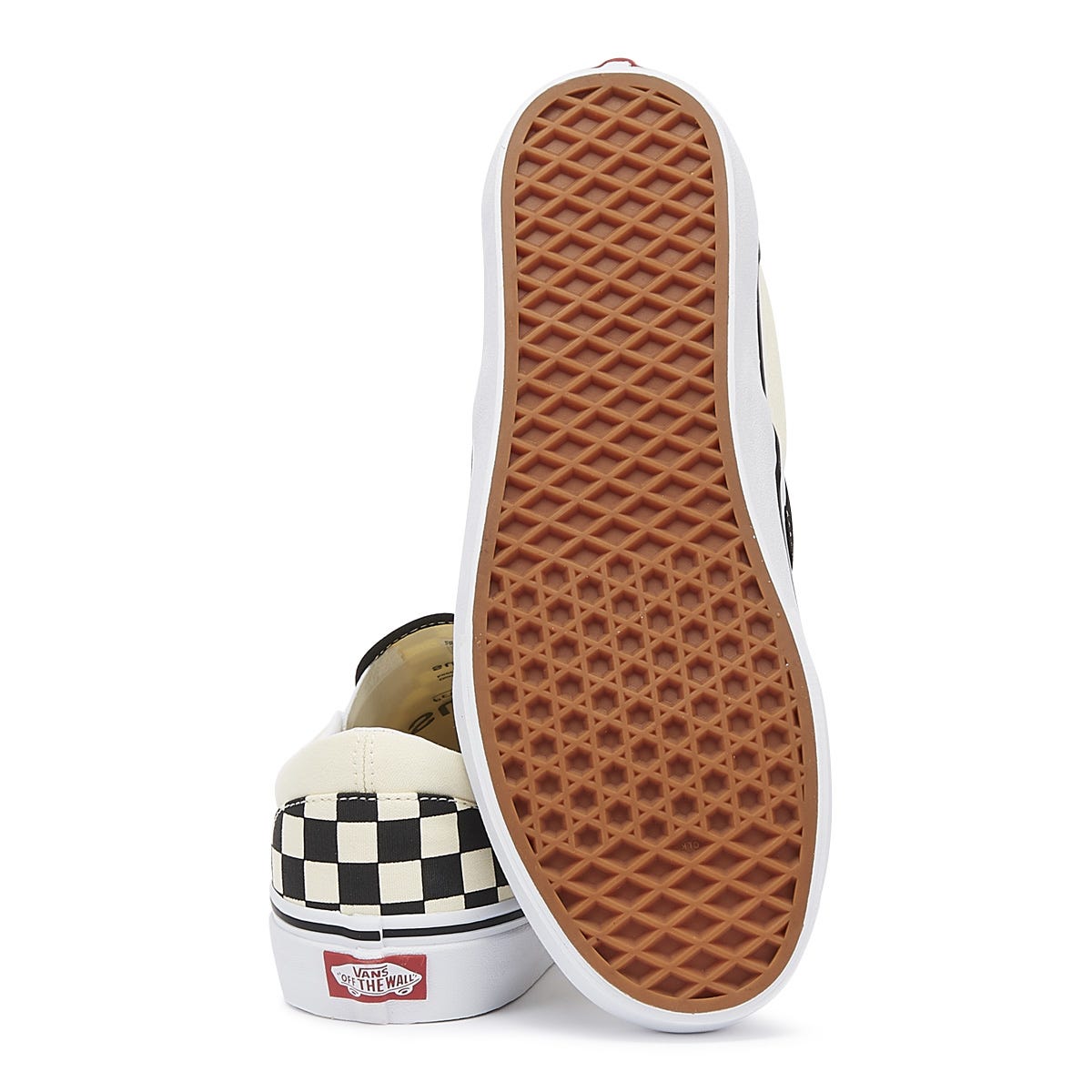 Vans Classic Slip-On Womens Noir / Blanc Baskets en toile à carreaux