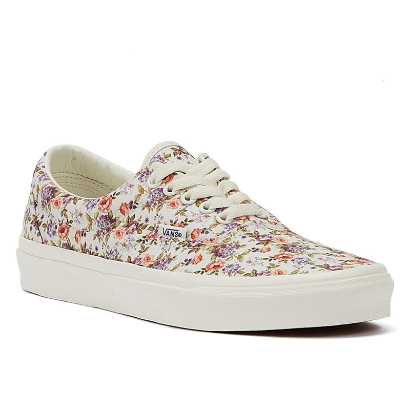 Vans Era Vintage Womens Floral White Trainers