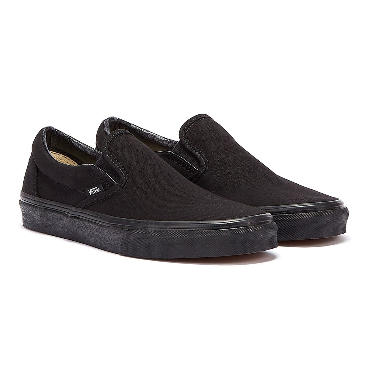 Vans Classic Slip on Baskets en toile noire pour femme