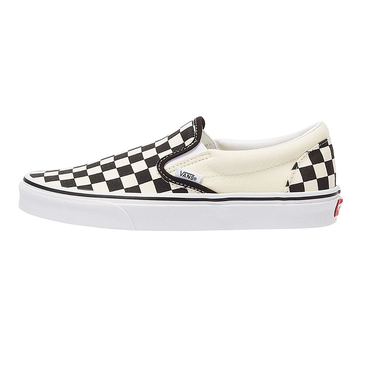 Vans Classic Slip-On Womens Noir / Blanc Baskets en toile à carreaux