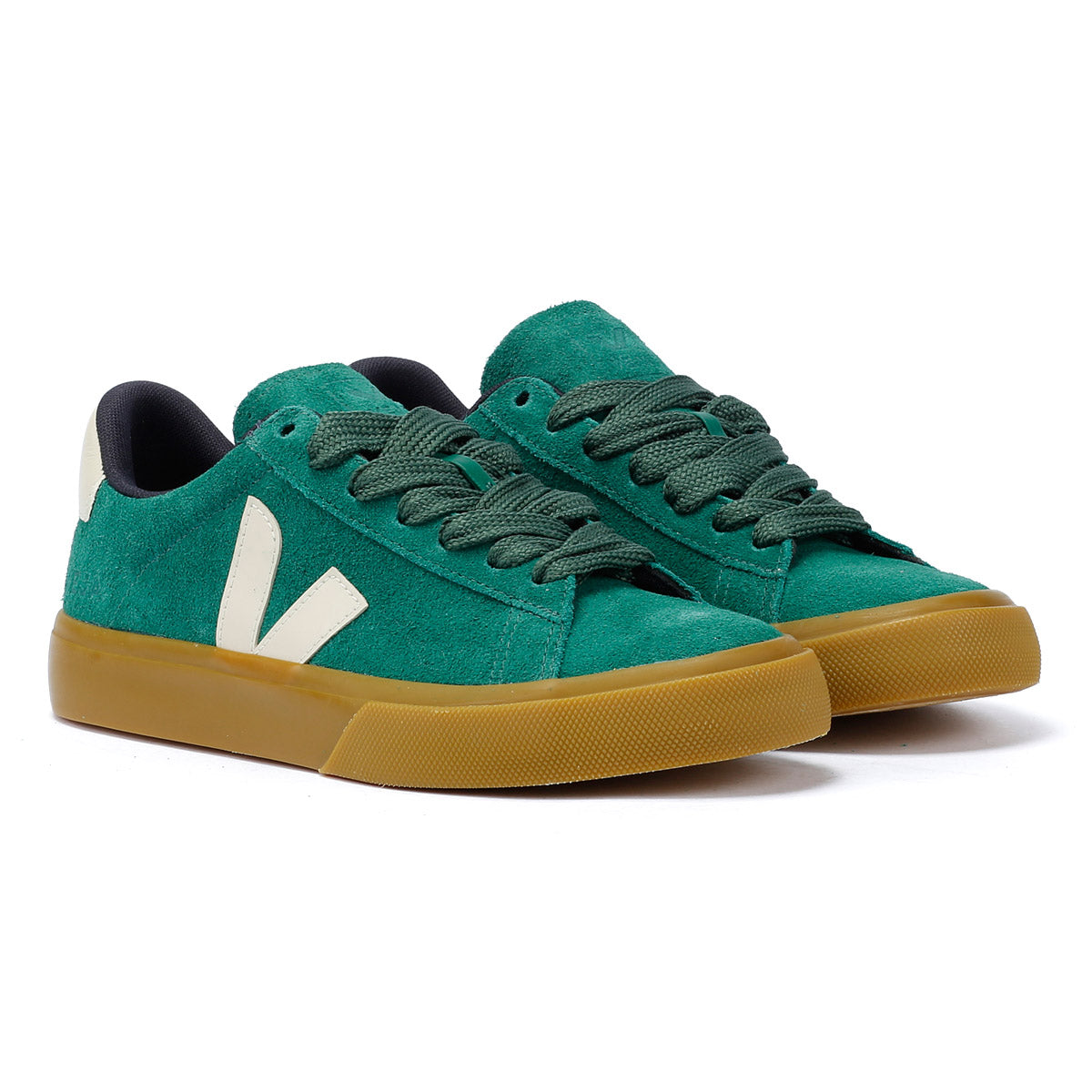 Veja Campo Baskets en daim vert pour femme
