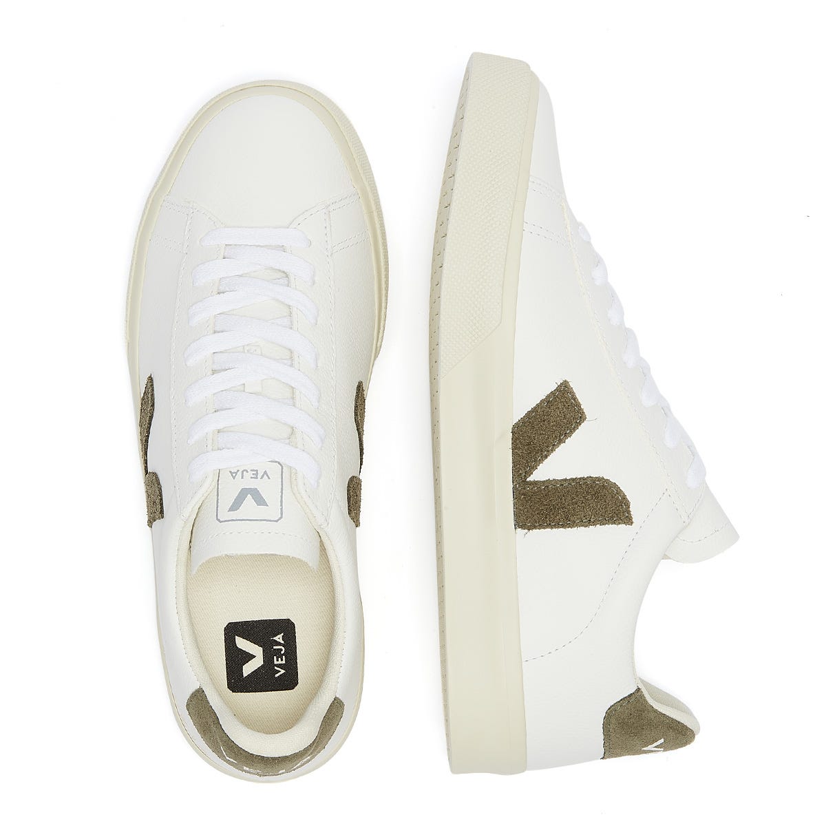Veja Campo Homme Extra Blanc / Kaki Sneakers
