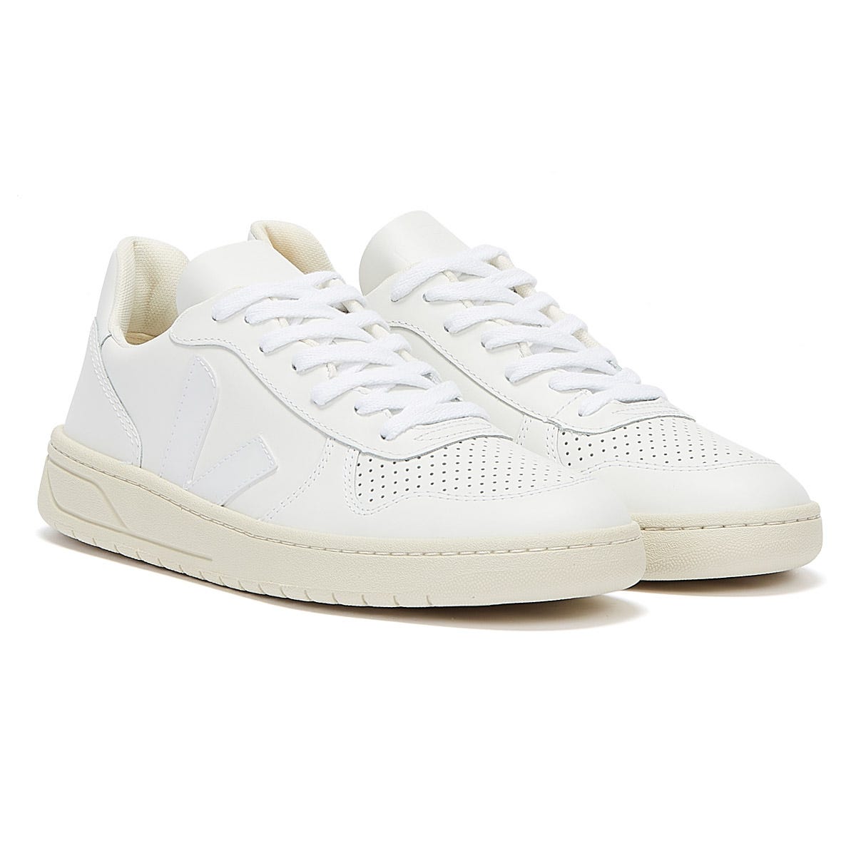 Veja V-10 Mens Extra White / White Trainers