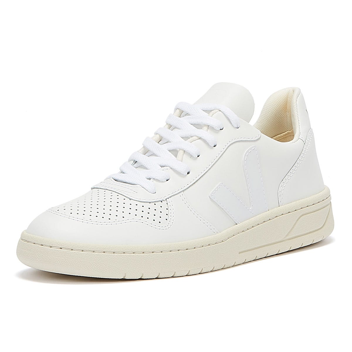 Veja V-10 Mens Extra White / White Trainers