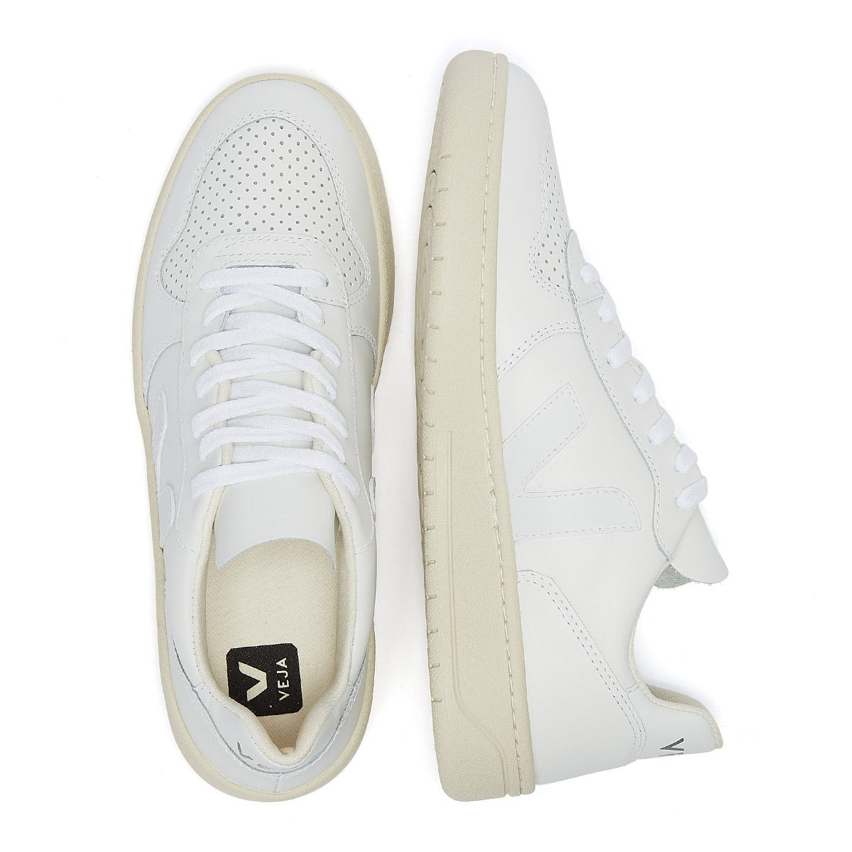 Veja V-10 Mens Extra White / White Trainers